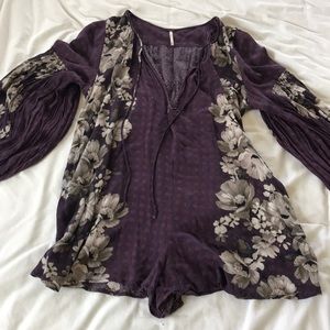 Free People Flowy Mini Romper